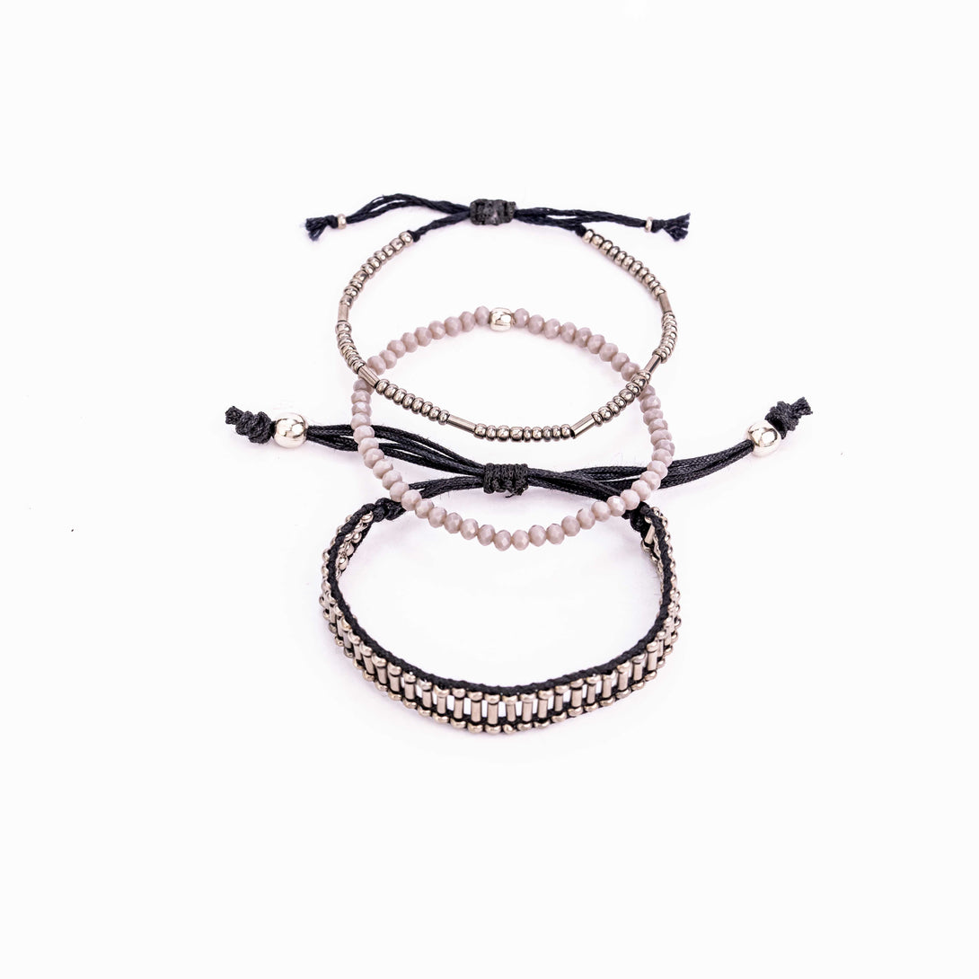 Silver Bracelet Stack - Www.sutra-shop.de