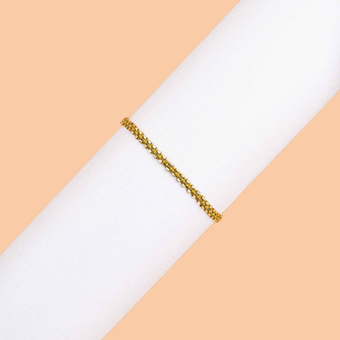 Delicate Olive Bling Bracelet