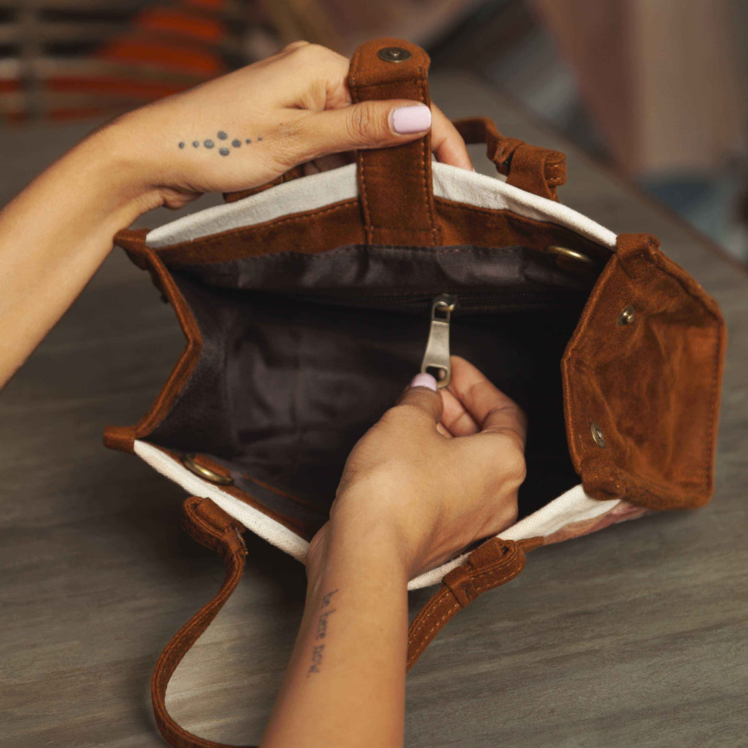Hand Painted Terra Sling Bag