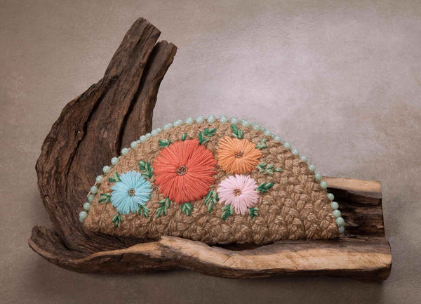 Pastel Half Moon Clutch Bag
