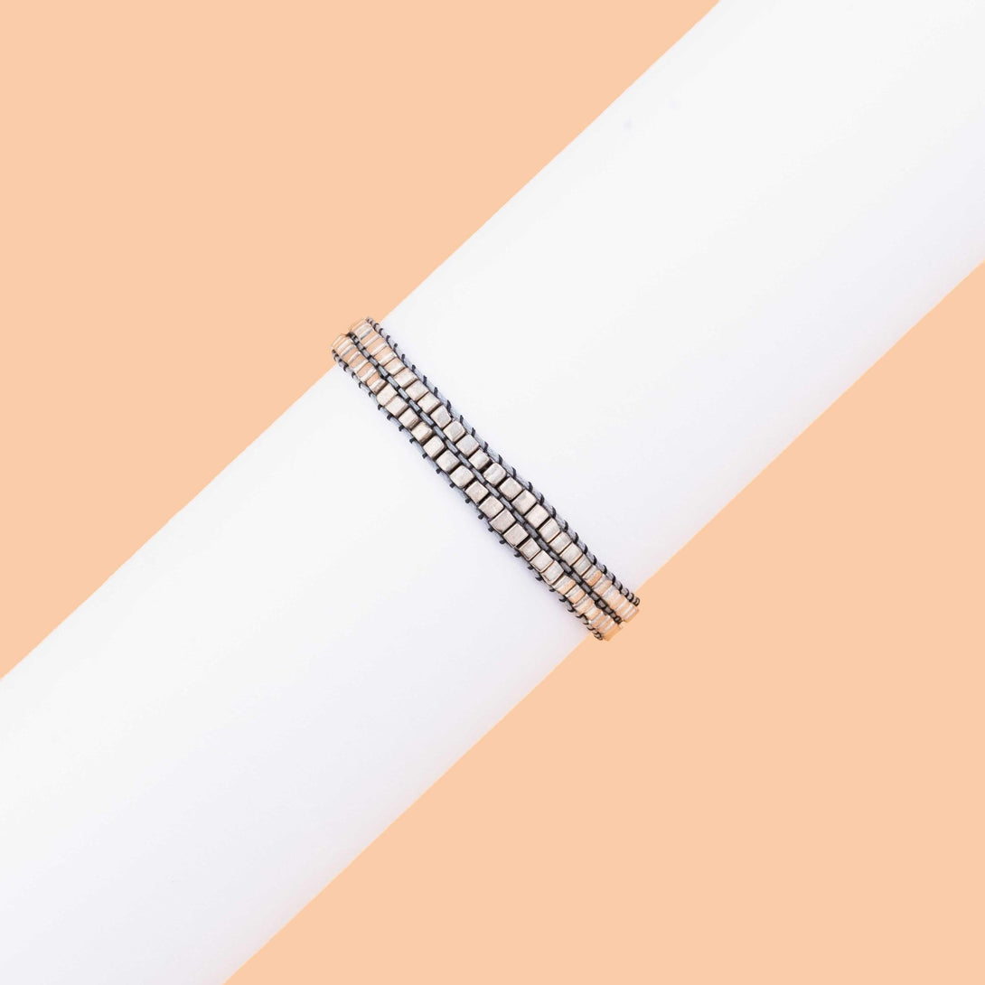 Double Silver Band Bracelet - Www.sutra-shop.de
