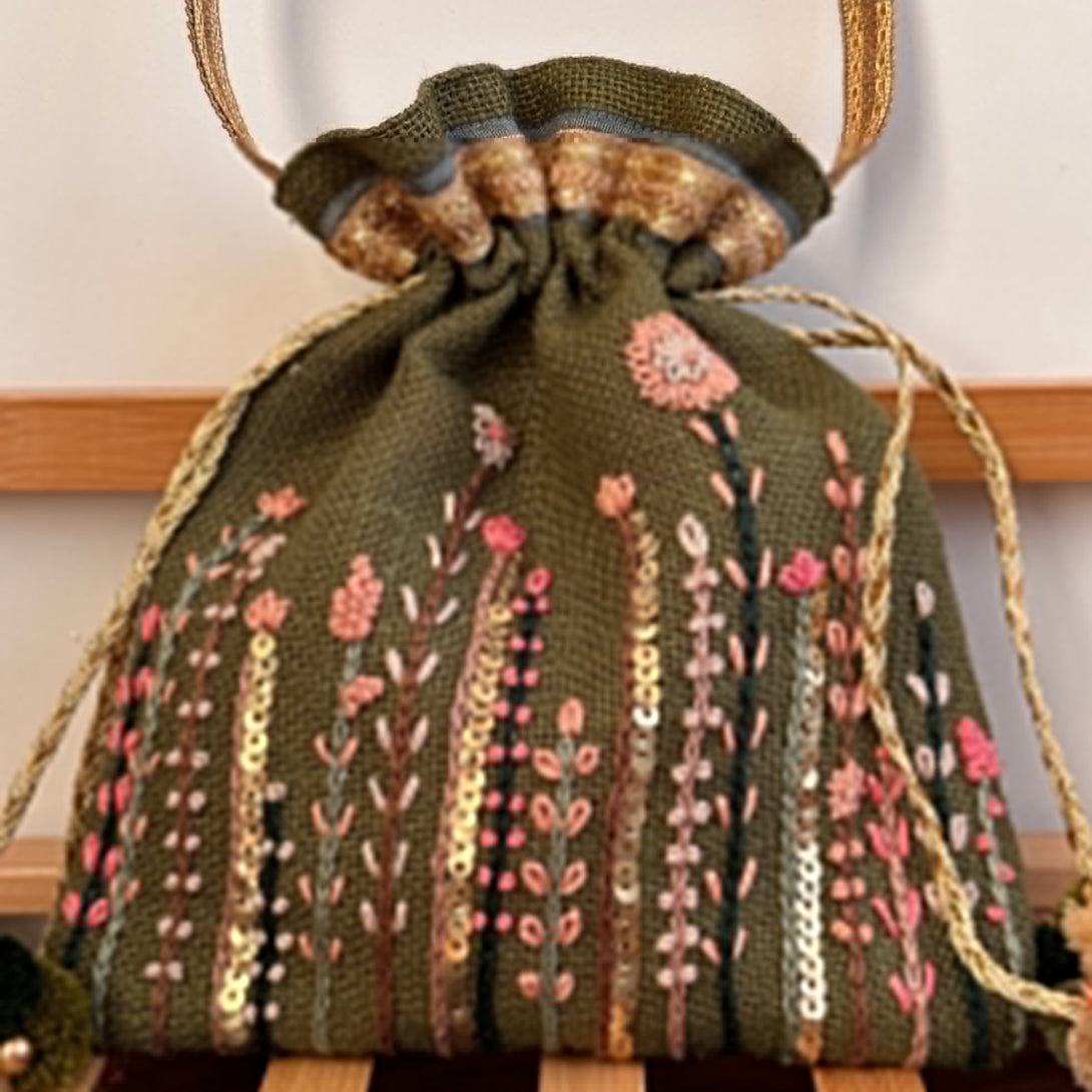Olive Country Potli Bag - Www.sutra-shop.de