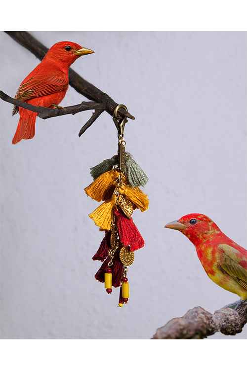 Summer Tanager Keycharm