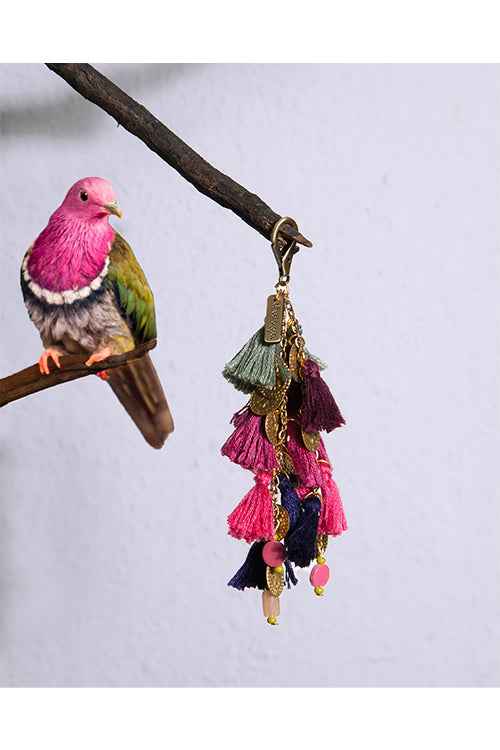 Pink Fruit Dove Keycharm