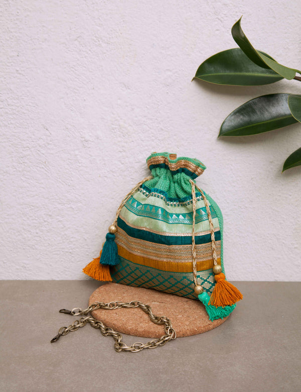 Sea Turquoise Potli Bag