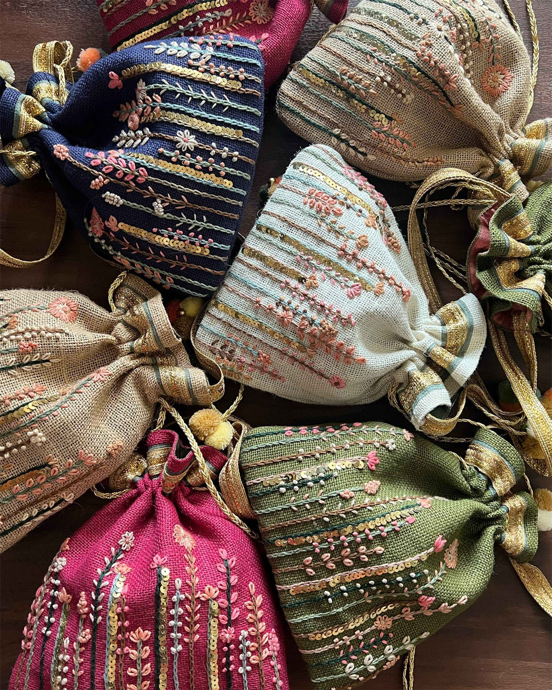 Beige Country Potli Bag
