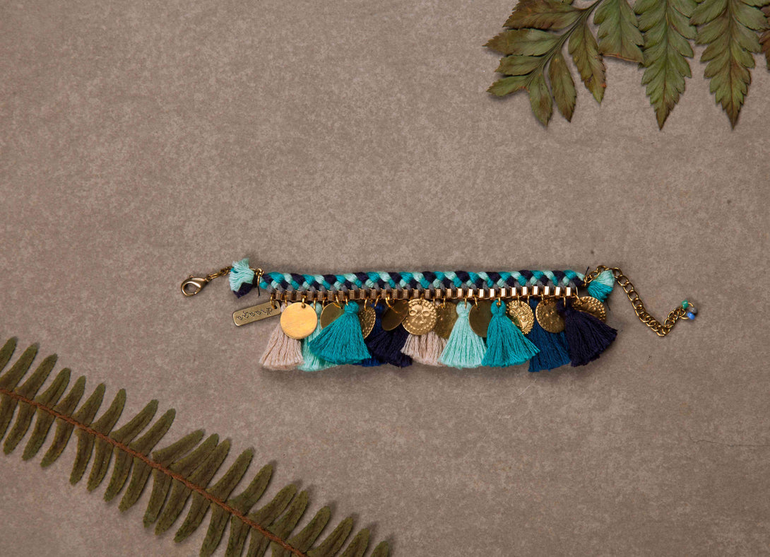 Blue Ocean Tassel Bracelet - Www.sutra-shop.de