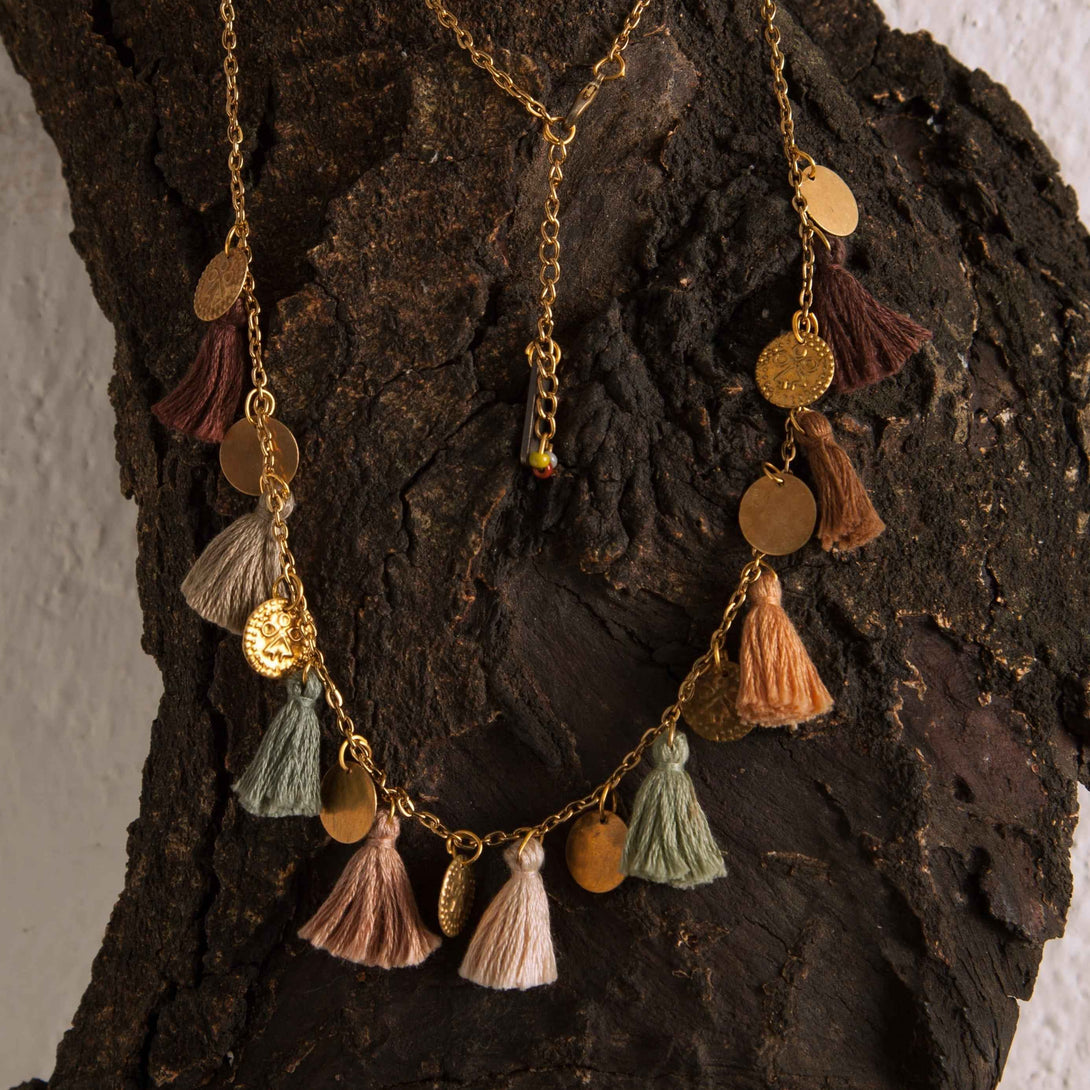 Earthy Tassel Necklace